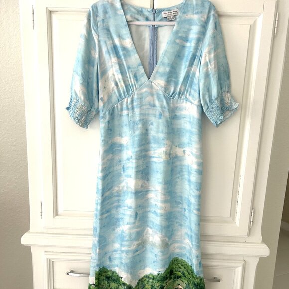 NWOT Anthropologie Never Fully Dressed Scenery May Midi Dress - Picture 3 of 9